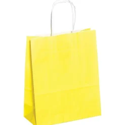 New DecoWoerner Tragetasche "Uni", 24 X 18 Cm, 50 Stück gelb
