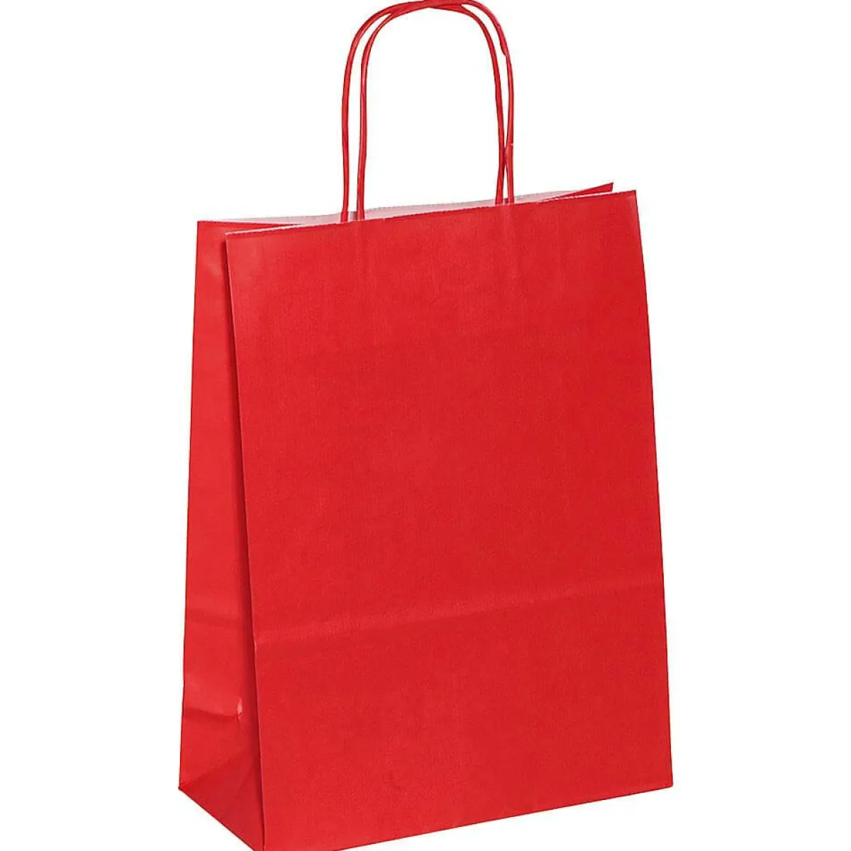 New DecoWoerner Tragetasche "Uni", 29 X 22 Cm, 50 Stück rot