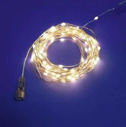 Hot DecoWoerner Trennbare XL LED-Draht-Lichterkette Für Außen, 20 M silber