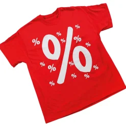 Best DecoWoerner T-Shirt "Prozent" Größe L mehrfarbig