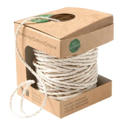 Outlet DecoWoerner Umweltfreundliche Baumwollkordel 3 Mm 30 M Creme weiß