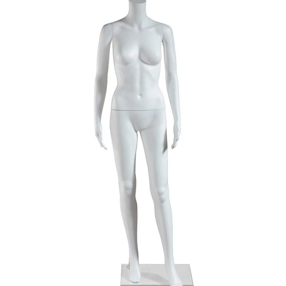 Best DecoWoerner Umweltfreundliche Schaufensterpuppe Weiblich, Ohne Kopf 163 Cm, weiß