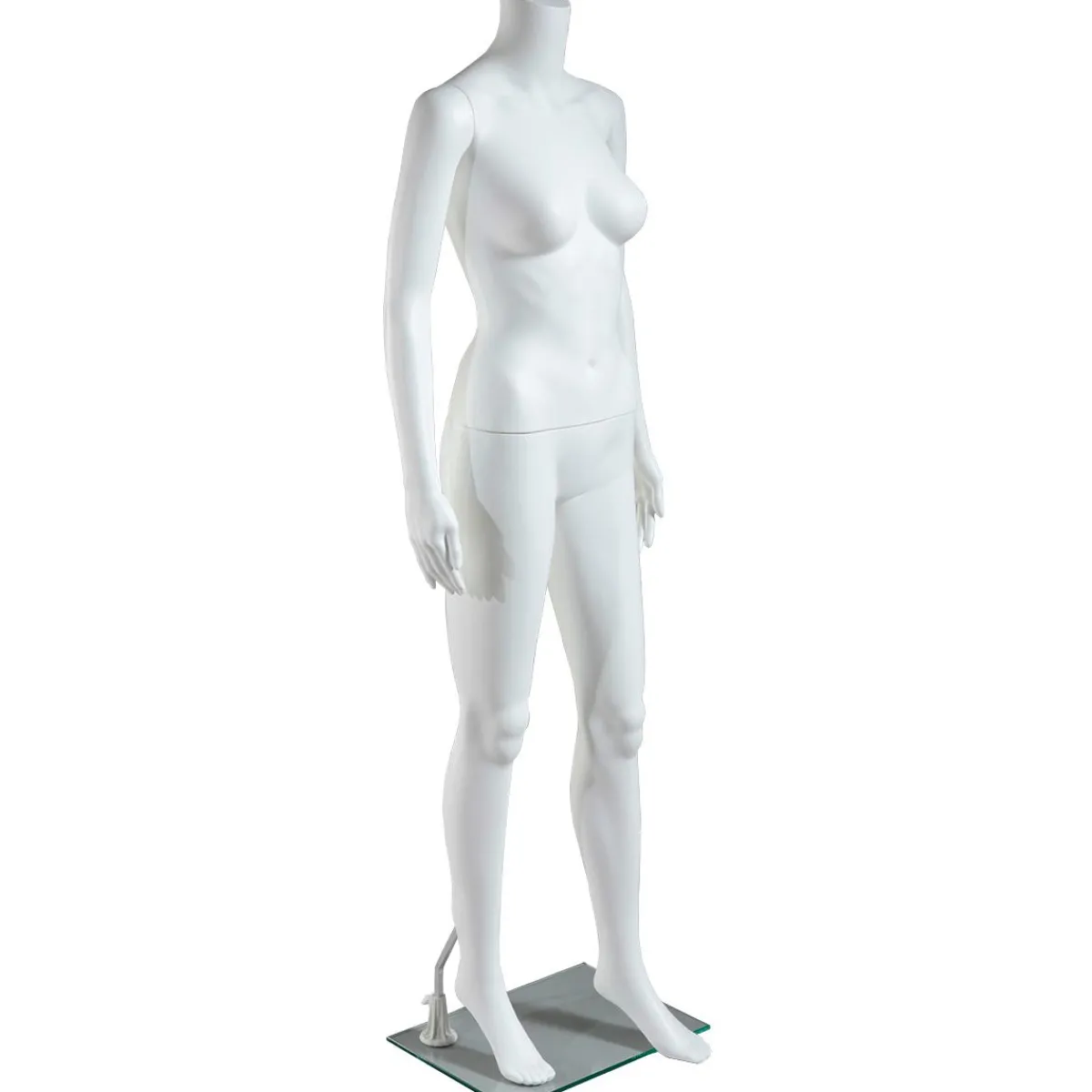 Best DecoWoerner Umweltfreundliche Schaufensterpuppe Weiblich, Ohne Kopf 163 Cm, weiß
