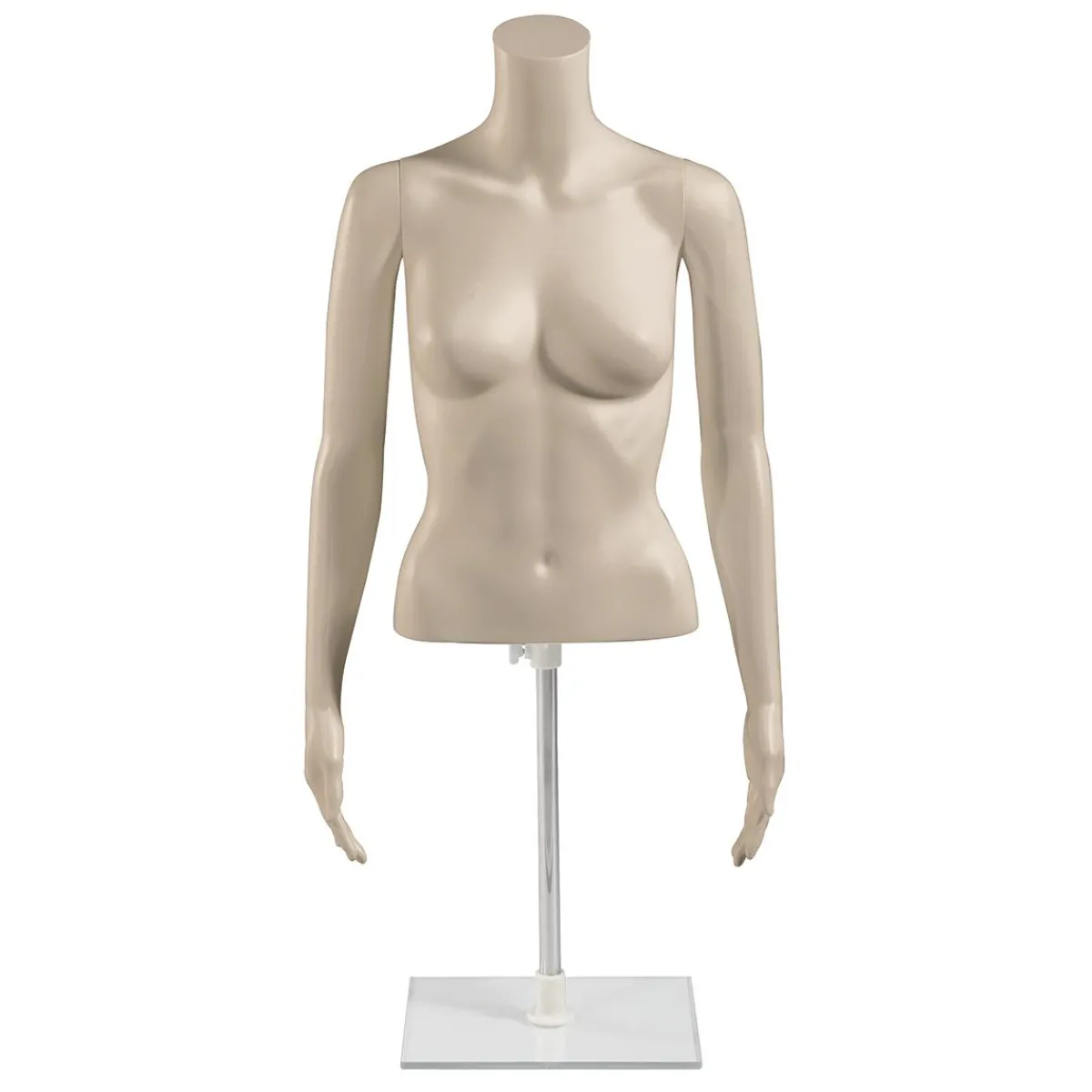 Hot DecoWoerner Umweltfreundlicher PE Damen-Torso, Hautfarbe Beige