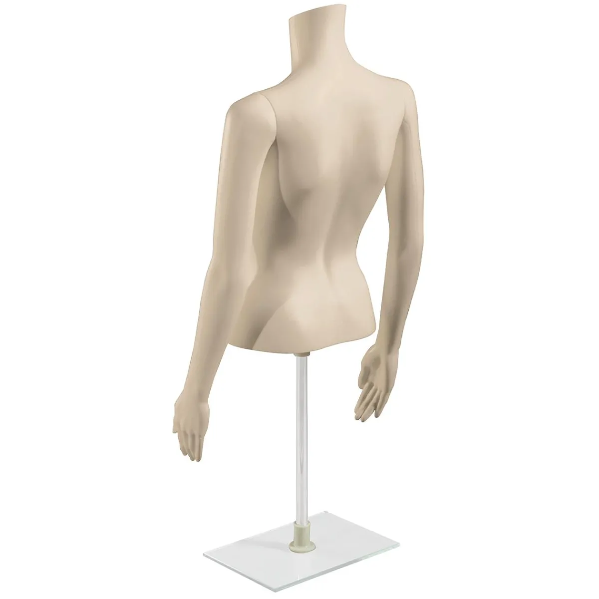 Hot DecoWoerner Umweltfreundlicher PE Damen-Torso, Hautfarbe Beige