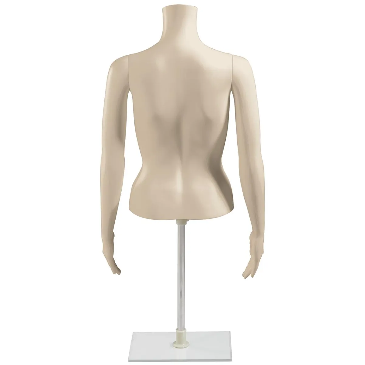 Hot DecoWoerner Umweltfreundlicher PE Damen-Torso, Hautfarbe Beige