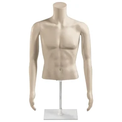 Outlet DecoWoerner Umweltfreundlicher PE Herren-Torso, Hautfarben Beige