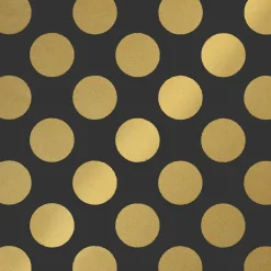 DecoWoerner Umweltfreundliches Geschenkpapier-Rolle Mit enen Punkten 50 Cm X 50 M gold