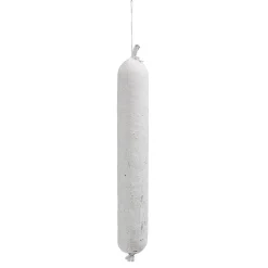 New DecoWoerner Ungarische Salami Lebensmittelattrappe 42 Cm weiß