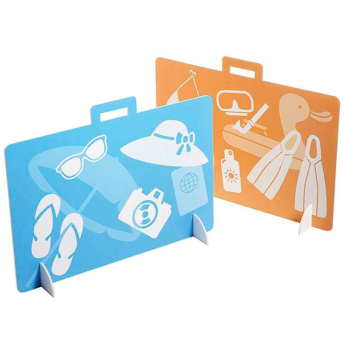 Clearance DecoWoerner Urlaubskoffer Deko Aufsteller 65 Cm mehrfarbig