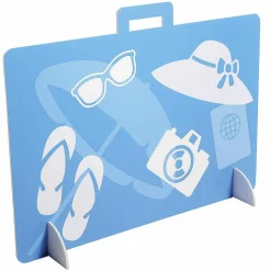 Clearance DecoWoerner Urlaubskoffer Deko Aufsteller 65 Cm mehrfarbig
