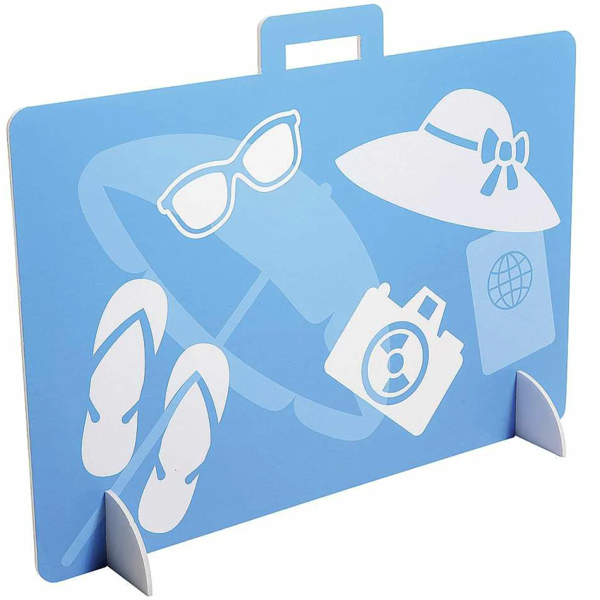 Clearance DecoWoerner Urlaubskoffer Deko Aufsteller 65 Cm mehrfarbig