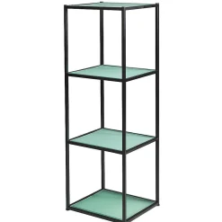 DecoWoerner Verkaufsregal 150 Cm Hoch schwarz