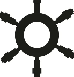 Outlet DecoWoerner Verteiler-Ring 5fach Für LED Profi System schwarz