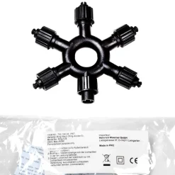 Outlet DecoWoerner Verteiler-Ring 5fach Für LED Profi System schwarz