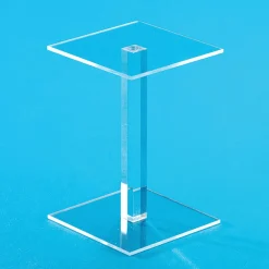 Hot DecoWoerner Vierkantsäule Aus Acryl 15 Cm Hoch transparent