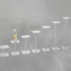Hot DecoWoerner Vierkantsäule Aus Acryl 15 Cm Hoch transparent