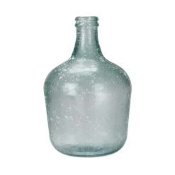 Sale DecoWoerner Vintage Glasflasche Ballon-Vase 42 X 27 Cm grün