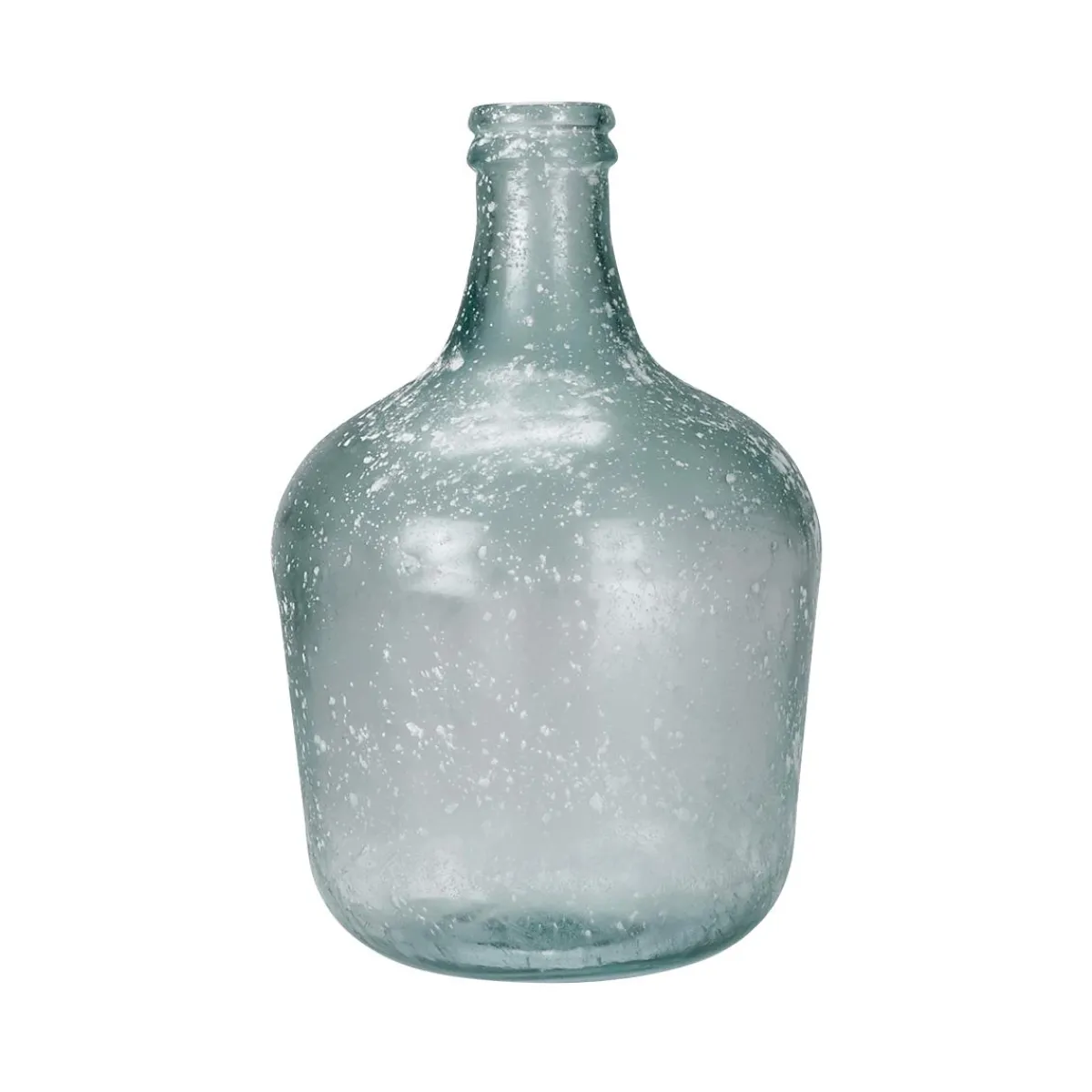 Sale DecoWoerner Vintage Glasflasche Ballon-Vase 42 X 27 Cm grün