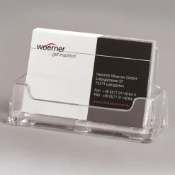 Sale DecoWoerner Visitenkarten-Halter Querformat transparent