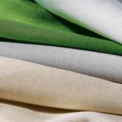 Best DecoWoerner Viskosestoff Rips Elfenbein, 120 Cm Breit weiß