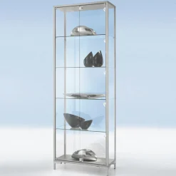 Sale DecoWoerner Vitrine M. Beleuchtung 186 X 80 X 40 Cm transparent