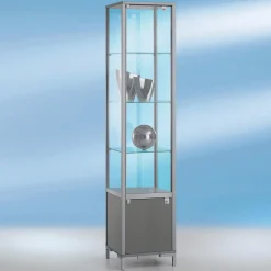 Clearance DecoWoerner Vitrine M. Staufach 186 X 40 X 40 Cm transparent
