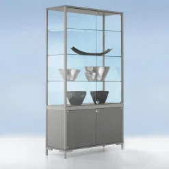 New DecoWoerner Vitrine M. Staufach 186 X 100 X 40 Cm transparent