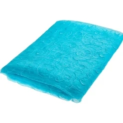 Outlet DecoWoerner Vorteilspaket "Organza Mit Ranken-Stickerei", Eis 5 M blau