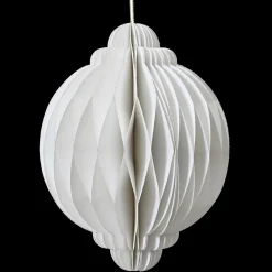 Online DecoWoerner Wabenpapier Deluxe Hängeornament Rund 6 Cm Ø weiß