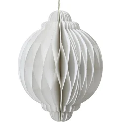 Outlet DecoWoerner Wabenpapier Deluxe Hängeornament Rund 30 Cm Ø weiß