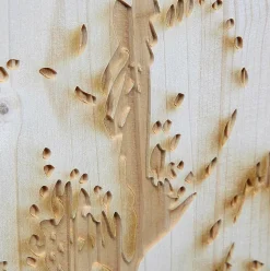 Clearance DecoWoerner Wandbild-Set Brandmalerei Beige