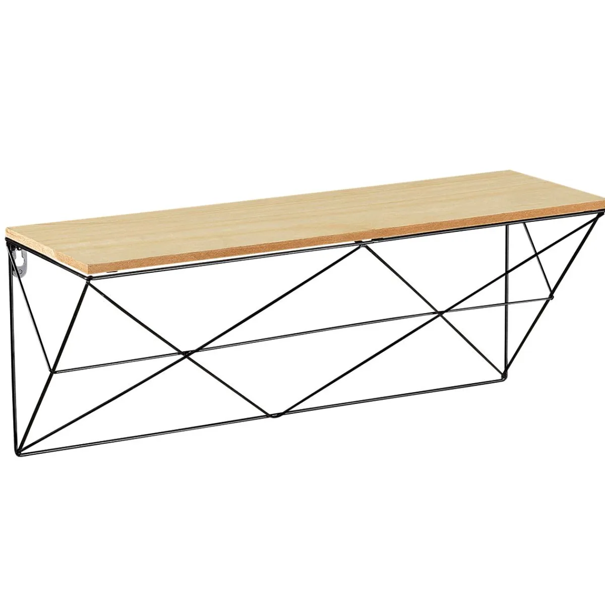 DecoWoerner Wandregal 57 Cm Breit braun