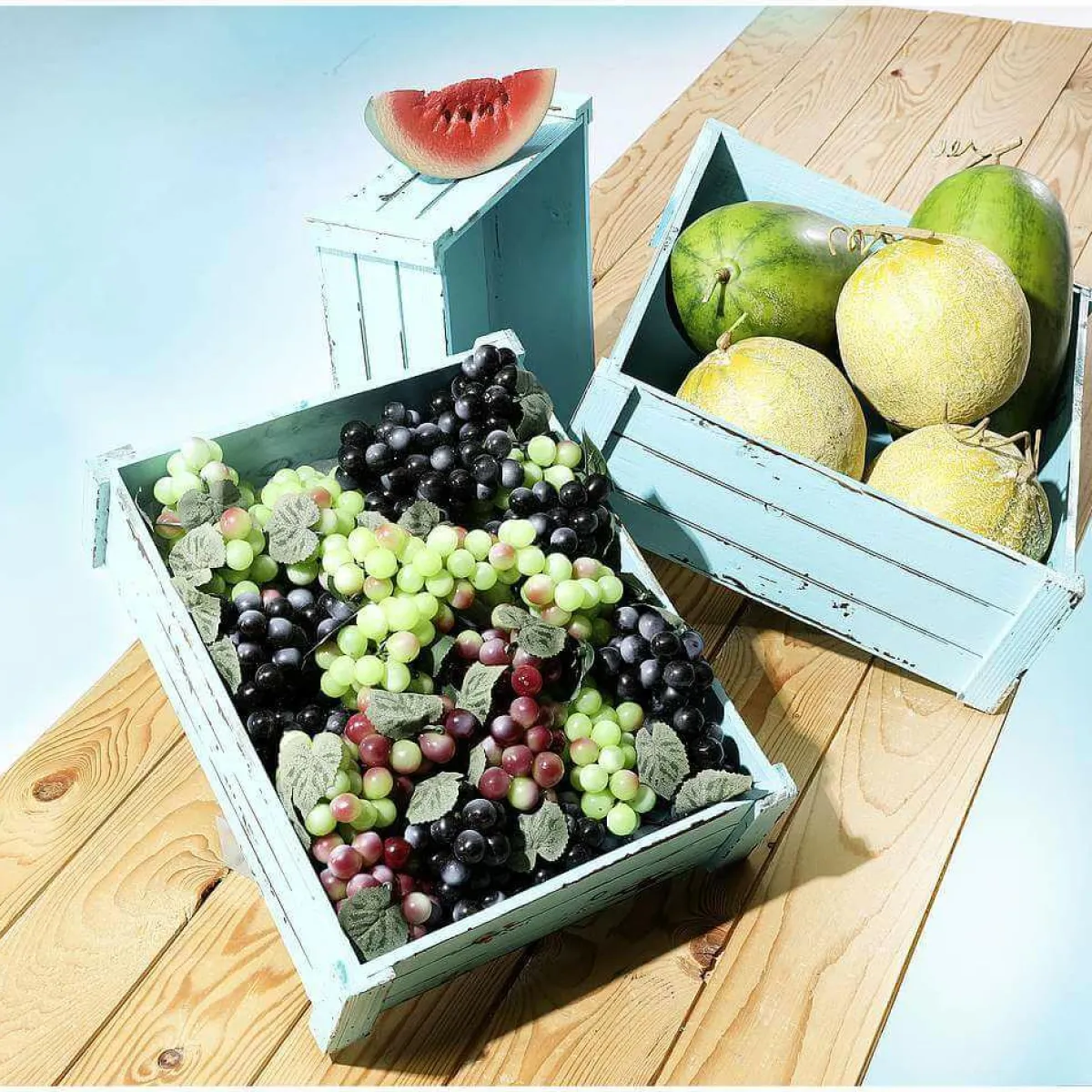 Best DecoWoerner Wassermelonen Lebensmittelattrappe 16 Cm grün
