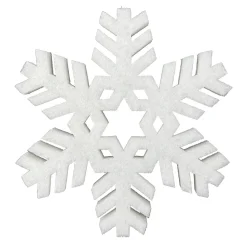 Outlet DecoWoerner Watte Schneeflocke, 60 Cm Ø weiß
