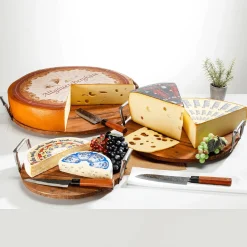 Hot DecoWoerner Weichkäse Bonifaz Halben Laib - Lebensmittel Attrappe 24 Cm braun