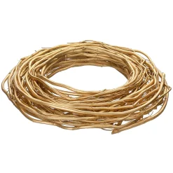 Clearance DecoWoerner Weiden-Ast-Türkranz Lackiert 40 Cm gold