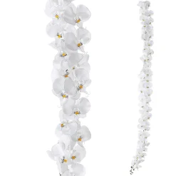 Online DecoWoerner e Künstliche Orchideen Girlande 175 Cm weiß