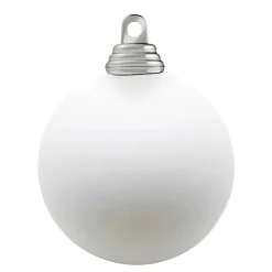 Outlet DecoWoerner e, Matte Weihnachtskugeln Aus Schwer Entflammbarem Kunststoff, 6 Cm Ø – 24 Stück weiß