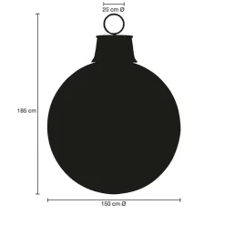 New DecoWoerner Weihnachtskugel, 150 Cm Ø, rot