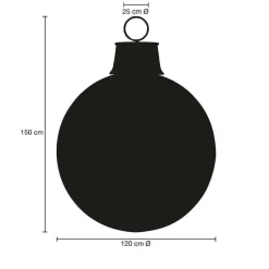New DecoWoerner Weihnachtskugel 120 Cm Ø, Wunschfarbe