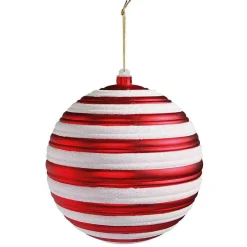 Sale DecoWoerner Weihnachtskugel 20 Cm Gestreift mehrfarbig