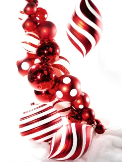 Sale DecoWoerner Weihnachtskugel 20 Cm Gestreift mehrfarbig