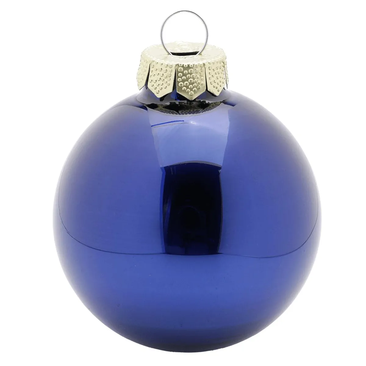 Online DecoWoerner Weihnachtskugel Aus Glas Mit 3 Verschiedenen Oberflächen Dunkel blau