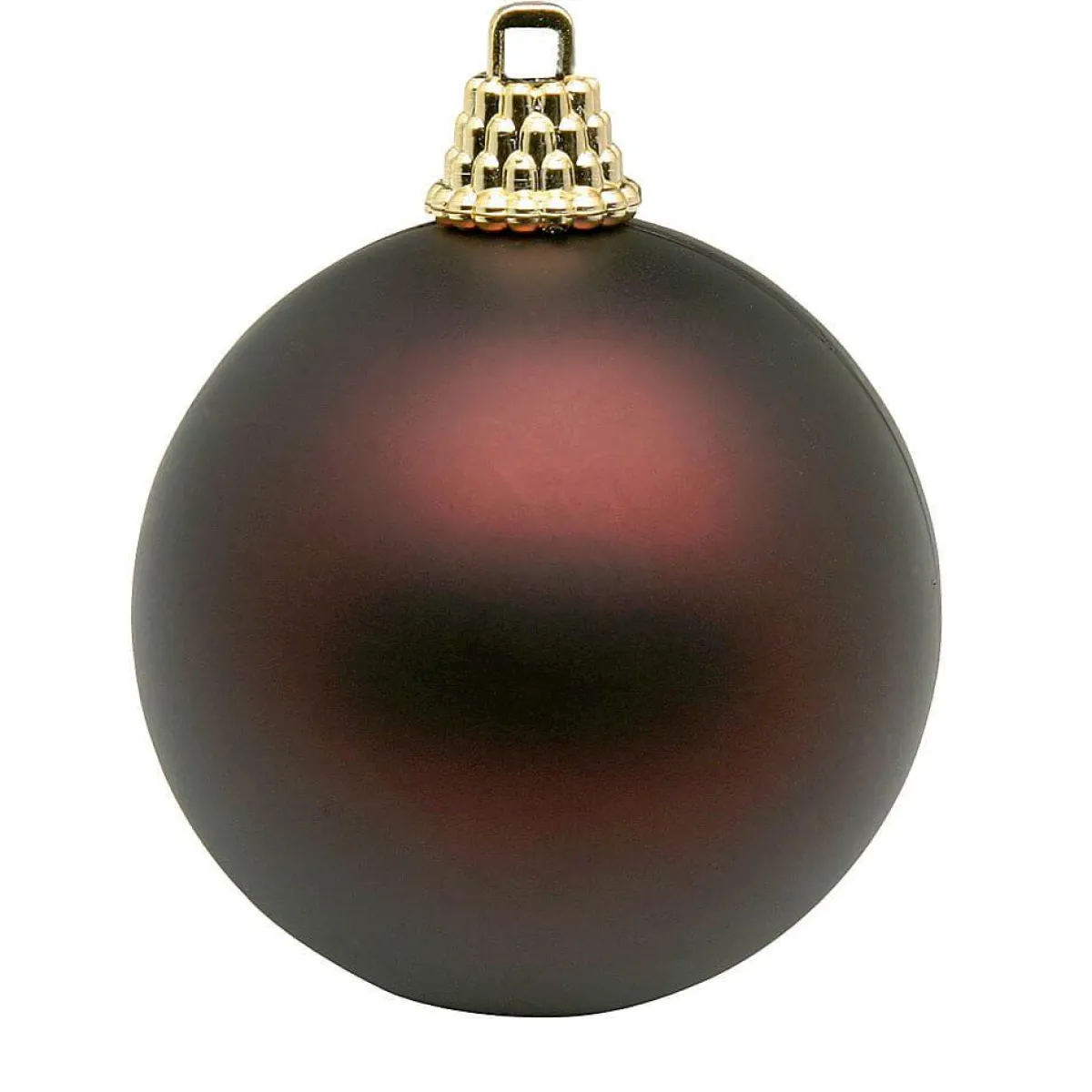 Hot DecoWoerner Weihnachtskugel Matt, 6cm-24Stück braun