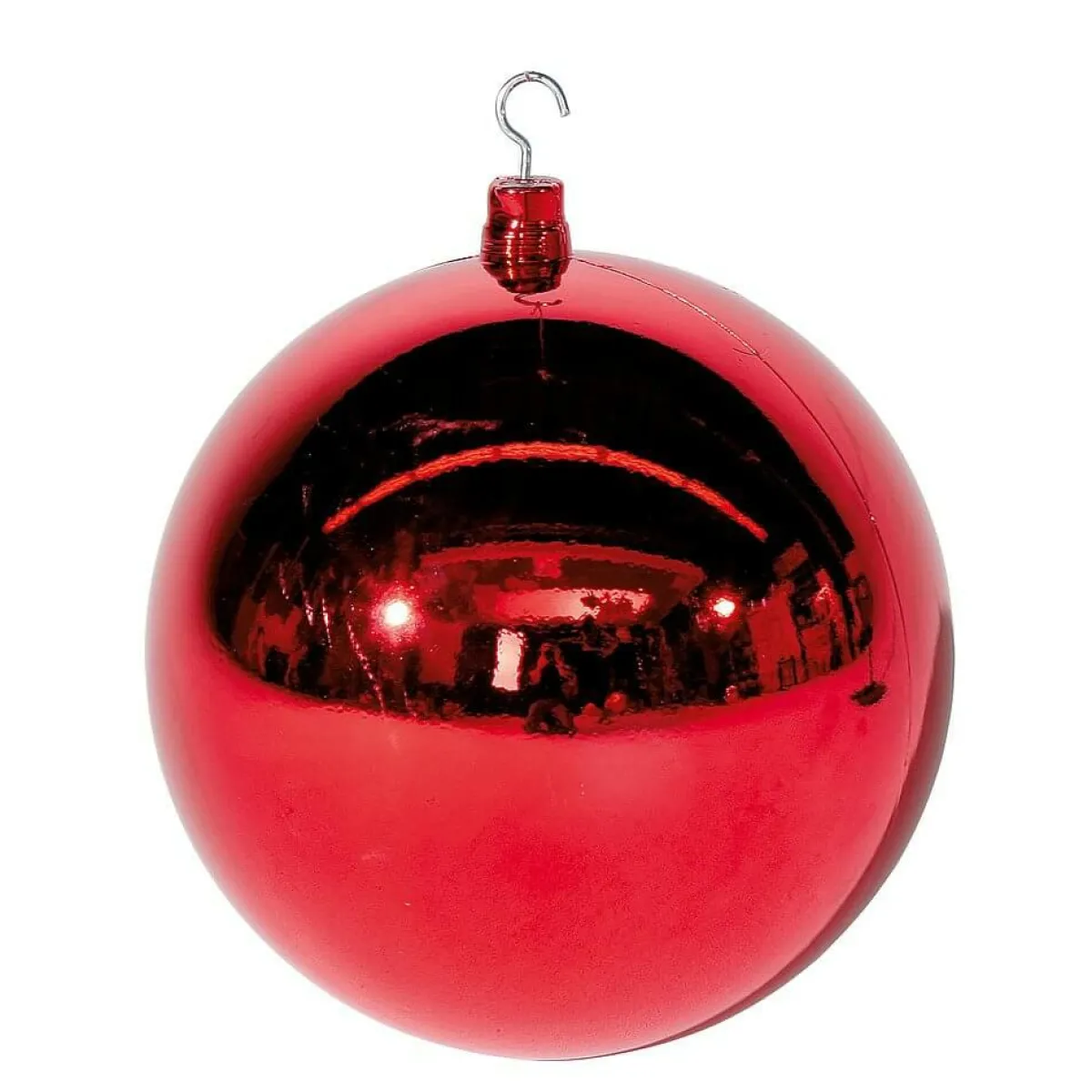 Clearance DecoWoerner Weihnachtskugel XXL Glänzend, 40 Cm rot