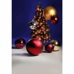 New DecoWoerner Weihnachtskugel XXL Matt, 40 Cm silber
