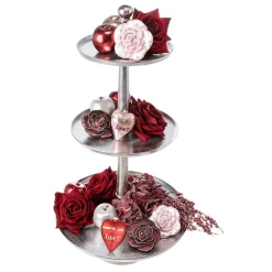 Hot DecoWoerner Weihnachtskugel-Anhänger Herz 10 Cm rosa
