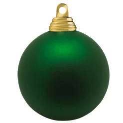 New DecoWoerner Weihnachtskugeln Aus Schwer Entflammbarem Kunststoff Matt grün