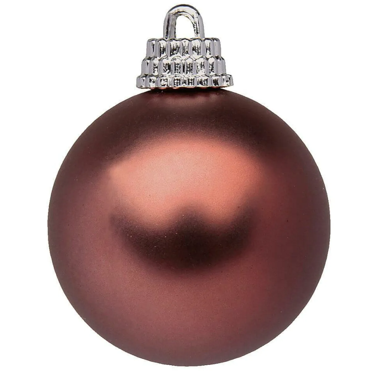 Clearance DecoWoerner Weihnachtskugeln Matt, Pack à 24 Stück violett